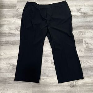 Nordstrom Semantiks Women's Plus Size 22W Petite Black‎ Straight Leg Dress Pants